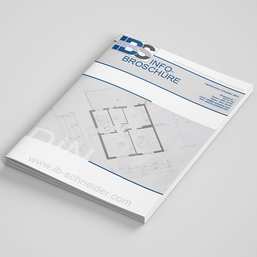 HAWEKO-Group GmbH, Gestaltung einer 24-seitigen Bröschüre für das Ingenieurbüro IBS aus Pirk