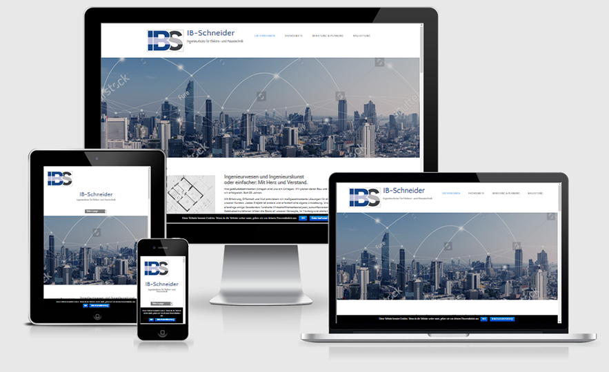 HAWEKO-Group GmbH, gestaltung einer Website für IB-Schneider Ingenieurbüro